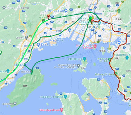広島と長崎 広島長崎の旅GPS移動軌跡と全国旅行支援総括 | イケてる、モノ・コト