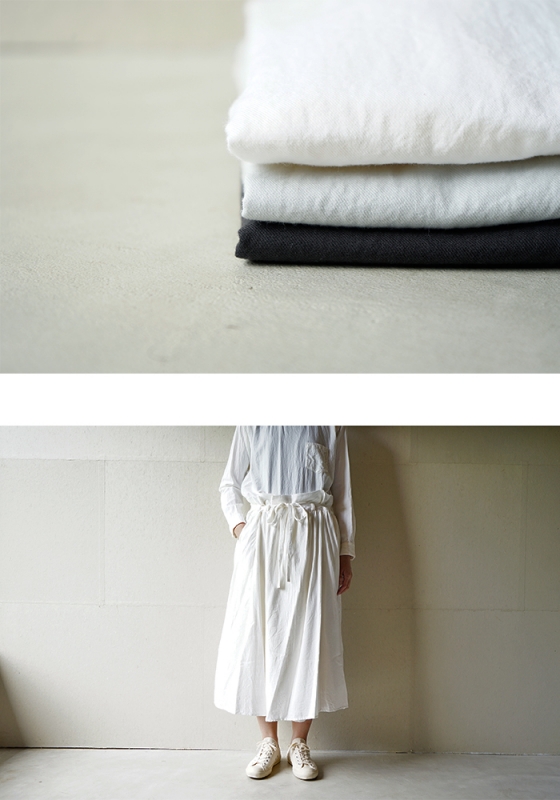ゴーシュ　　コットンウールビエラスカート SALE / ゴーシュ コットンウールビエラ ラップスカート - SUSCON