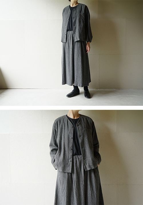 ゴーシュ ノーカラー ジャケット