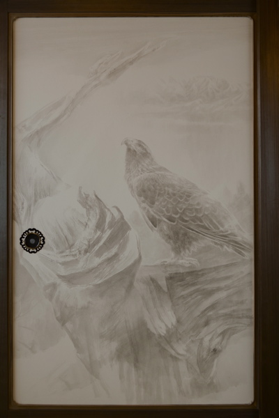 繁久寺襖絵 水墨画