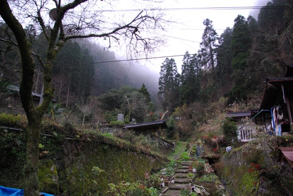 ふくみ山荘裏