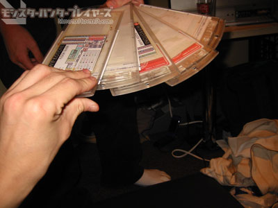 モンスターハンターフェスタ2007の予選にチャレンジ企画の組分けの様子