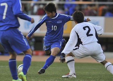 105分、市立船橋・和泉〈10〉が決勝ゴールを決める