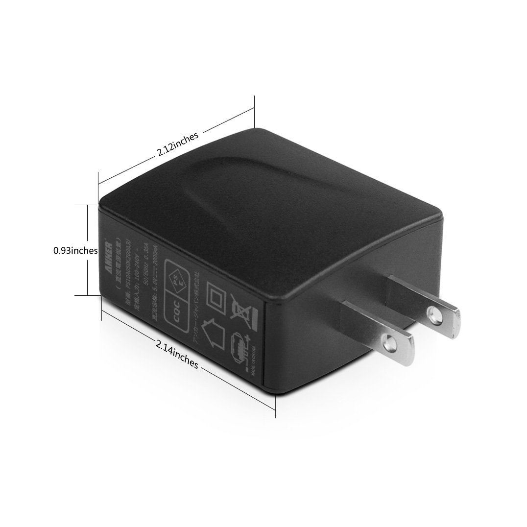 Anker USBµÞ®½¼ÅÅ´ï AC¥¢¥À¥×¥¿ 2000mA / 5V 1¥Ý¡¼¥È
