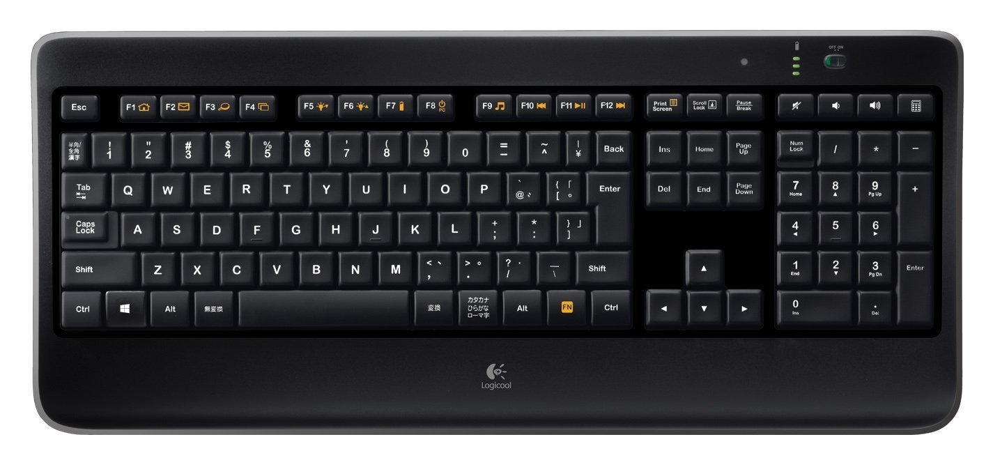 LOGICOOL ワイヤレスイルミネートキーボード K800t