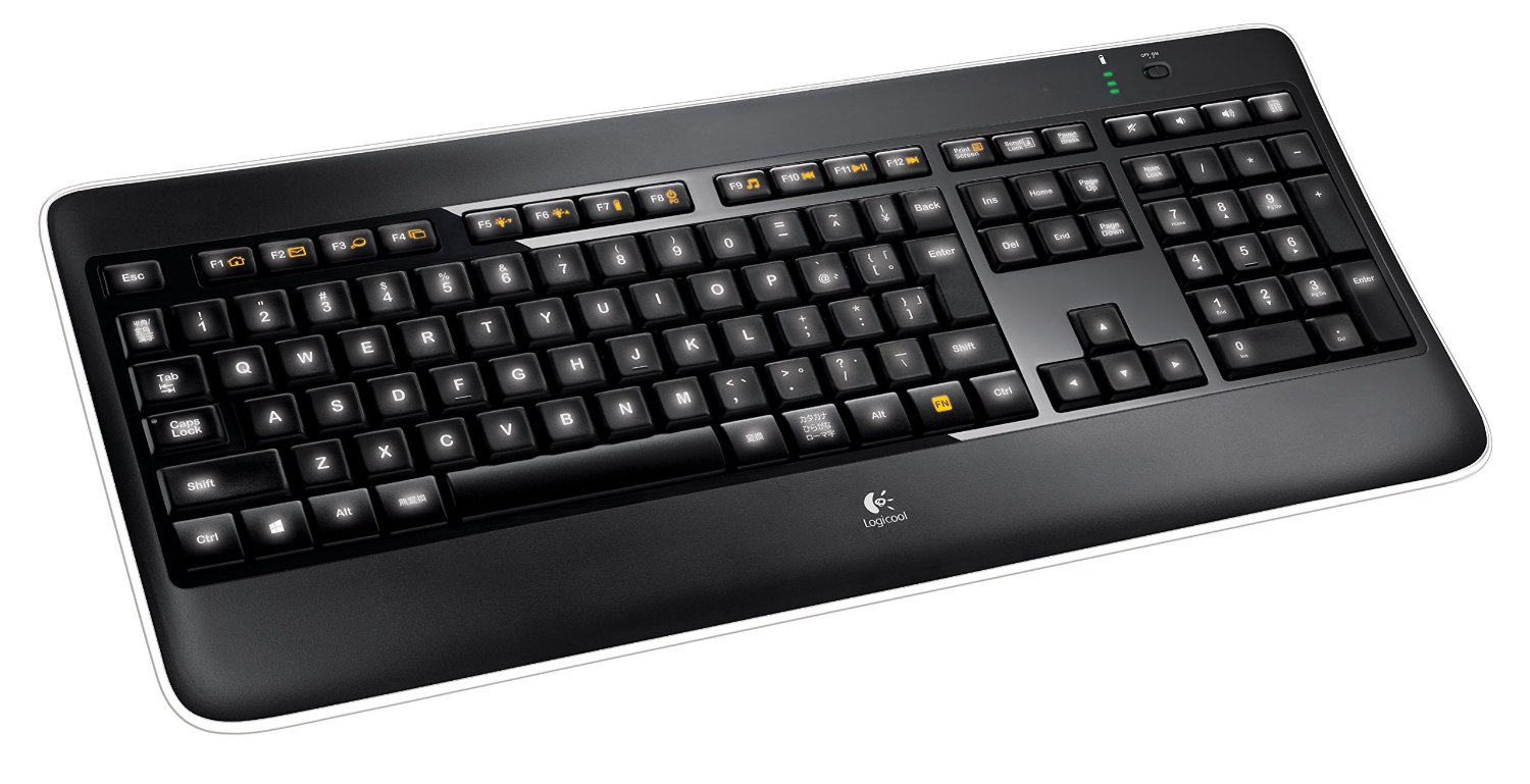 LOGICOOL ワイヤレスイルミネートキーボード K800t