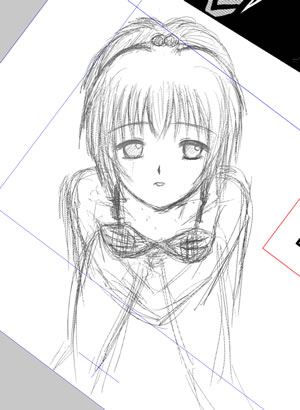 渚砂えんぴつラフ