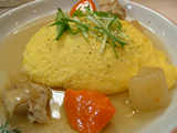 チキンと京野菜のオムライス