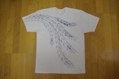 手描き友禅染めTシャツ 下絵