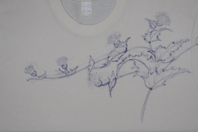 手描き友禅Tシャツ 下絵2