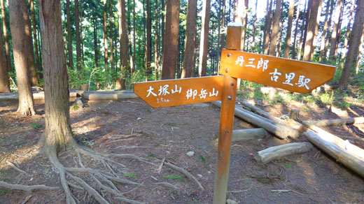 尾根の道標
