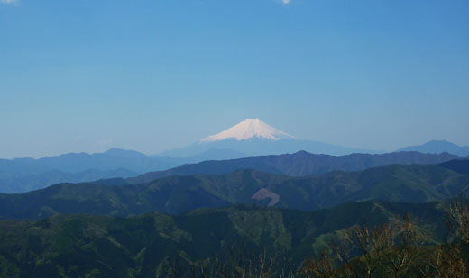 山頂からの富士山