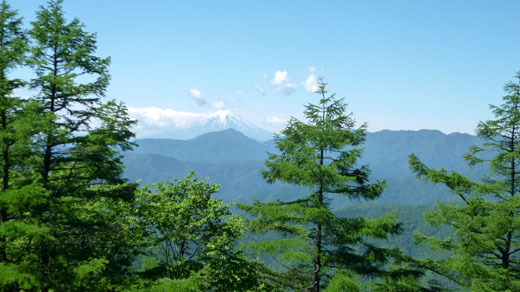 富士山まだ見える