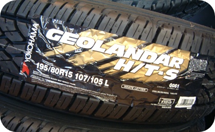 YOKOHAMA GEOLANDAR H/T-S 195/80R15 107/105L ホワイトレター!!