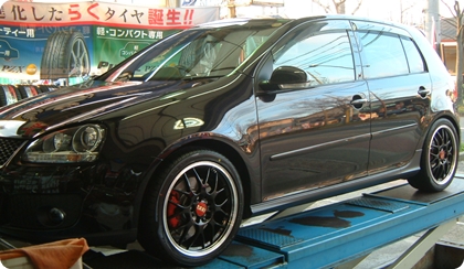 VW GOLF5 GTi + BBS RG-R ブラックエディション