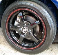 FIAT GRANDE PUNTO + MSW WHEEL MSW16 Black Ver.