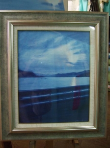 風景画(浜名湖の朝)