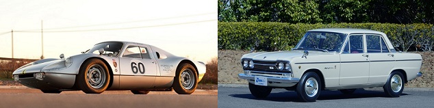 ポルシェ 904 カレラGTSとスカイラインGT