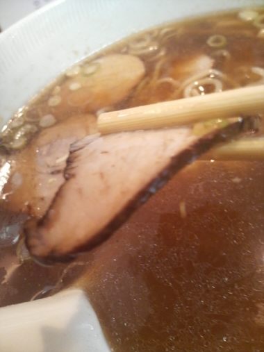 永福町大勝軒 肉厚の薄いチャーシュー