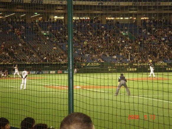 東京ドーム試合中
