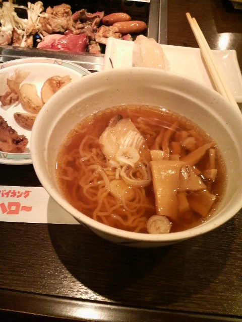 焼肉店ラーメン