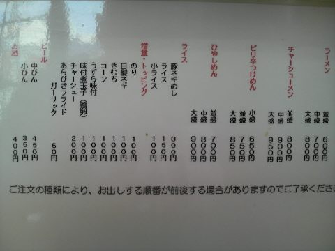藤沢 辻吉家 メニュー