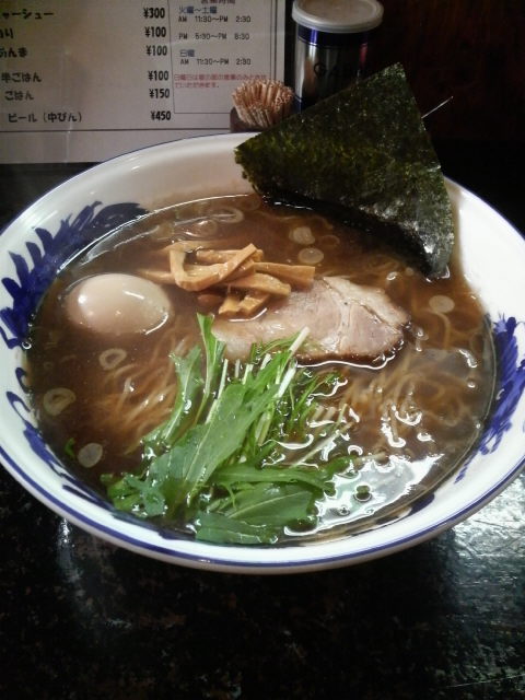 茅ヶ崎 梵 醤油ラーメン大盛り味玉入り