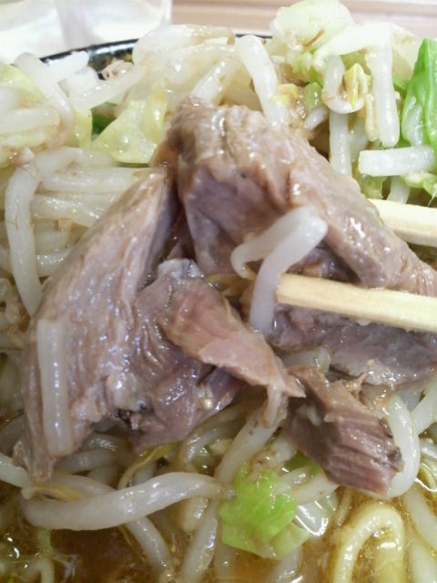 ラーメン二郎 京成大久保店のチャーシュー