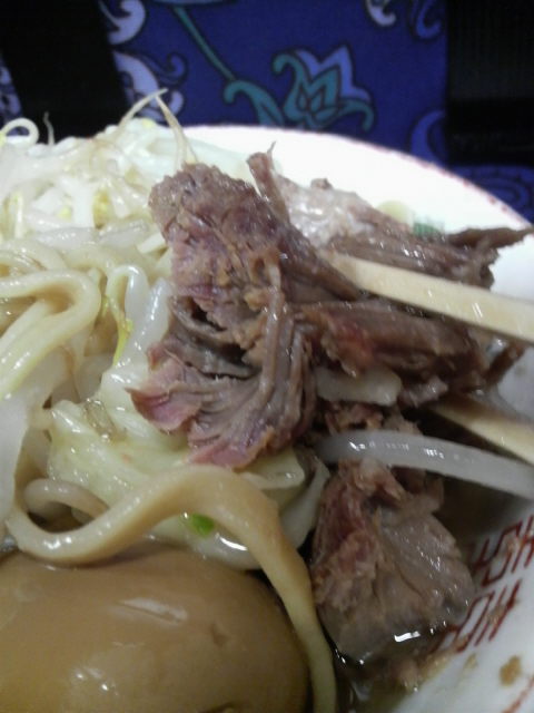 ラーメン二郎高田馬場店のチャーシュー
