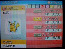 プレゼントを覚えたピカチュウ(その4)