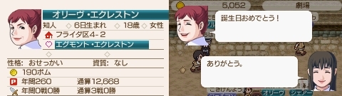 誕生日オリーヴ