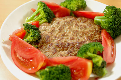 合びき肉の10分ハンバーグ