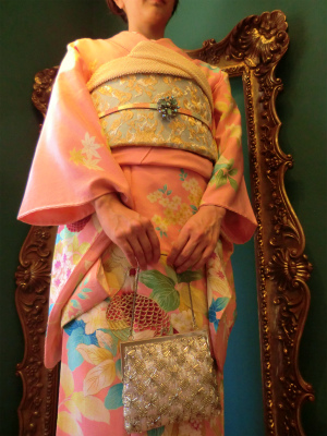 きれいなピンクのアンティーク着物で結婚式へ*** | BabyDoll vintage ...