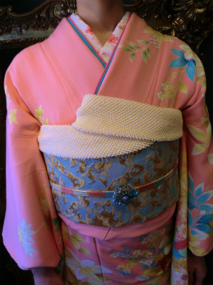 きれいなピンクのアンティーク着物で結婚式へ*** | BabyDoll vintage ...