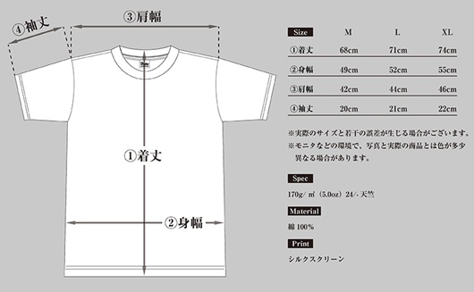 Tシャツサイズ
