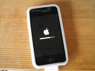 iPhone OS 3.0 インストール中