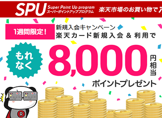ポイント 8000 楽天カード