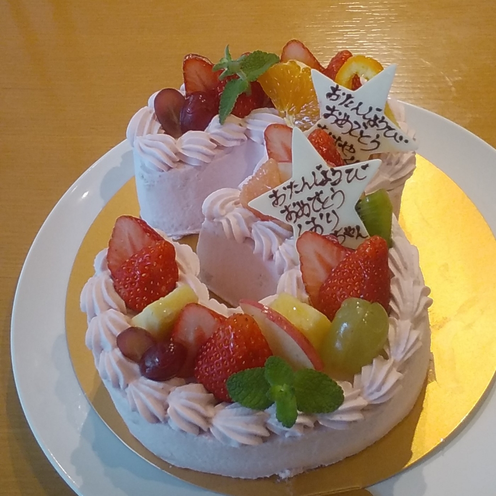 ケーキスペシャル94 ３のバースデーケーキ さくらcafe