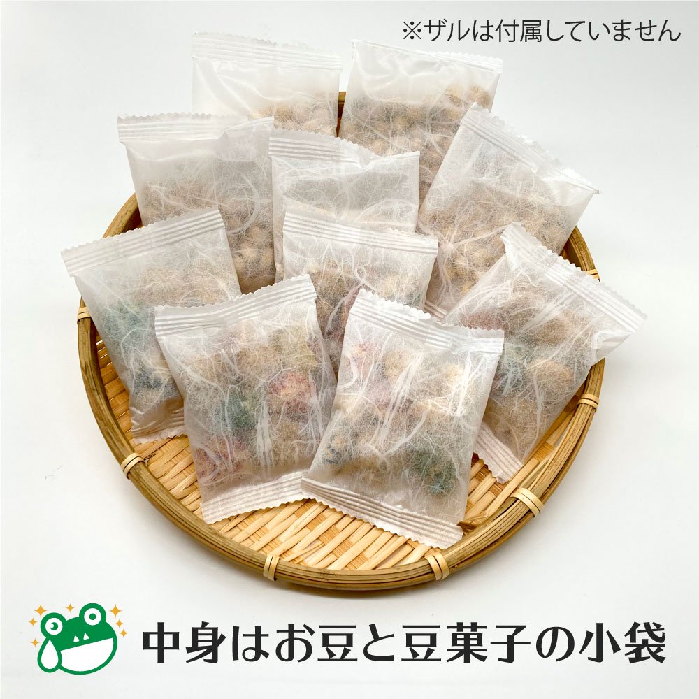 節分お豆、豆菓子小袋セット【赤鬼・青鬼】季節柄の巾着袋ご紹介 節分お豆、豆菓子小袋セット【赤鬼・青鬼】季節柄の巾着袋ご紹介