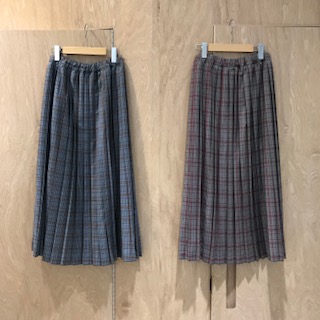 チェックプリーツスカート♪ | bulle de savon Okayama