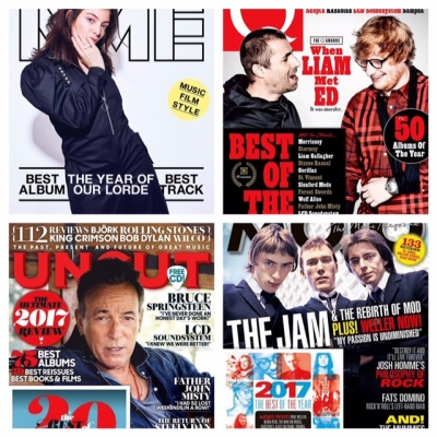 イギリスの４大音楽誌(NME、Q、UNCUT、MOJO)の2017年の年間アルバム