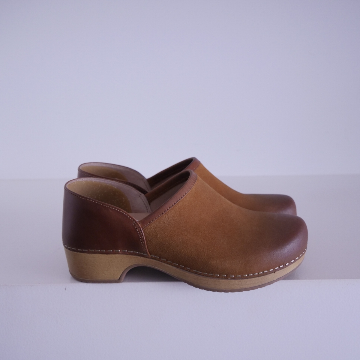 Brenna Tan Burnished Suede