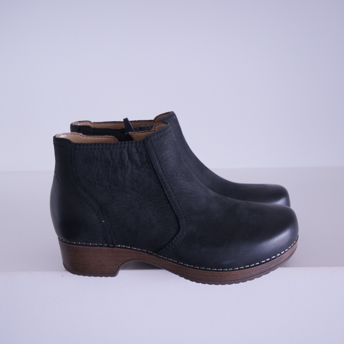 Barbara Black Burnished Nubuck