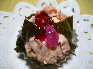 桜のケーキ