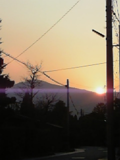 夕日