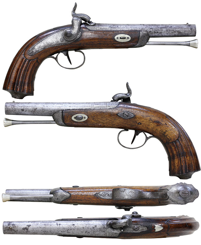 ◇錵◇ 管打ち式銃砲 単発トンドル銃 真鍮銃身 銃身長14.7cm