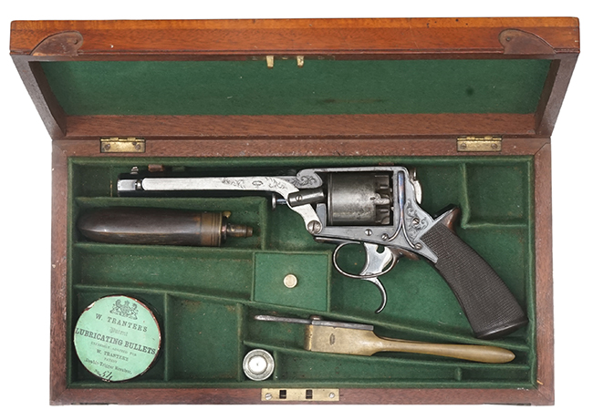 トランター ダブル・トリガー 管打式拳銃 3rd モデル (木箱付 トランター ダブル・トリガー 管打式拳銃 3rd モデル (木箱付