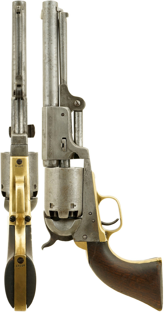 Display M1873 Colt Cavalry 装飾的な金ーリボルバー