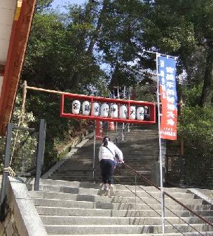 千畳閣の階段