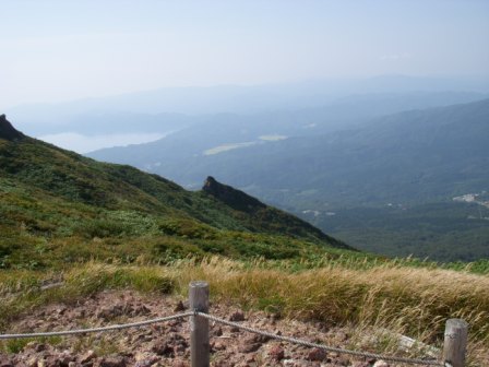 田沢湖が見えます